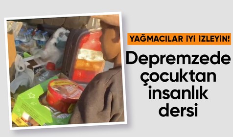 Depremzede çocuktan duygulandıran hareket: Kendisine verilen ekmeği ihtiyacımız yok diyerek almadı