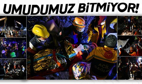 Kahramanmaraş merkezli meydana gelen ve tüm Türkiye'yi yasa boğan depremlerin ardından 9. günde de mucizeler yaşanıyor...