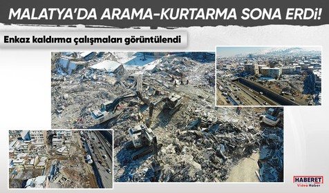 Kahramanmaraş merkezli meydana gelen depremden etkilenen Malatya'da arama-kurtarma çalışmaları sona erdi!