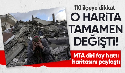 Maden Tetkik Arama Genel Müdürlüğü Türkiye'nin diri fay hattı listesini paylaştı