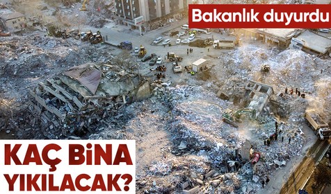 Şehircilik ve İklim Değişikliği Bakanlığı duyurdu! İşte il il acil yıkılması gereken binalar...