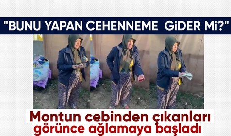 Deprem bölgesine gönderilen montun cebinden çıkanlar duygu dolu anlar yaşattı! 'Kim yapar? Bunu yapan cehenneme gider mi?'