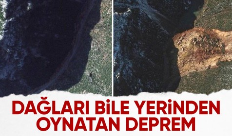 Kahramanmaraş merkezli iki büyük depremin uzaydan görüntüsü