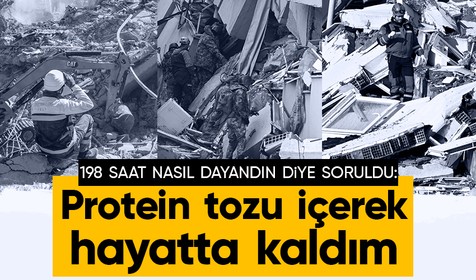Kahramanmaraş'ta 198. saatin sonunda enkazdan çıkartılan Baki Yeninar nasıl hayatta kaldığını anlattı: Protein tozu içtim