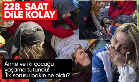 Son dakika haberleri... 228. saatte Hatay'da anne ve 2 çocuğu kurtarıldı!