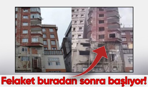 Bağcılar'da var olan binanın üzerine 5 katlı kaçak bir bina daha yaptılar! O görüntüler çok konuşuldu...