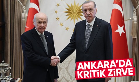 Cumhurbaşkanı Recep Tayyip Erdoğan MHP Genel Başkanı Devlet Bahçeli'yi kabul etti