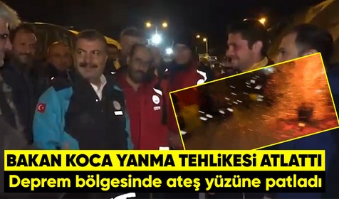 Bakan Koca'nın yüzüne deprem bölgesinde kor patladı