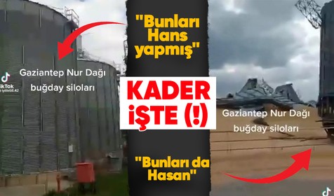Sosyal medyanın gündemine oturdu! Bir tarafta yıkık silolar diğer tarafta sapasağlam silolar... 'Bunları Hans yapmış bunları da Hasan yapmış'