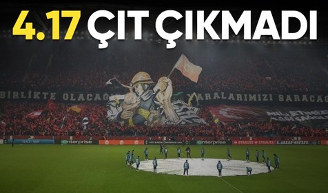 Trabzonspor Basel maçında Kahramanmaraş merkezli depremler için 4 dakika 17 saniye sessiz kalındı