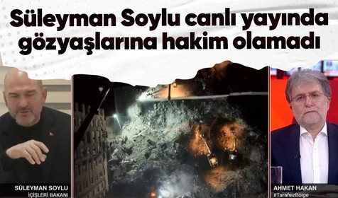 Bakan Soylu CNN'de depremzedelerle ilgili açıklamalarında gözyaşlarına hakim olamadı
