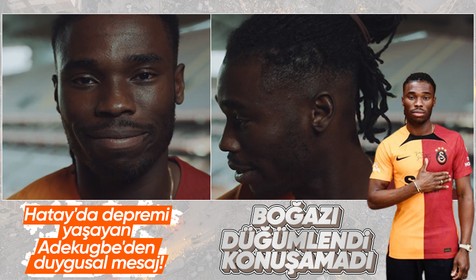 Galatasaray'ın Hatayspor'dan transfer ettiği Adekugbe'den duygusal mesaj! Boğazı düğümlendi...