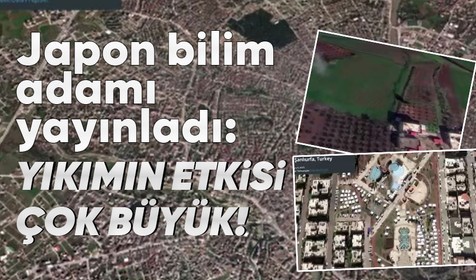 Japon bilim adamı Hidenori Watanabe büyük sarsıntıya sebep olan fay hattının uydu görüntülerini yayınladı!