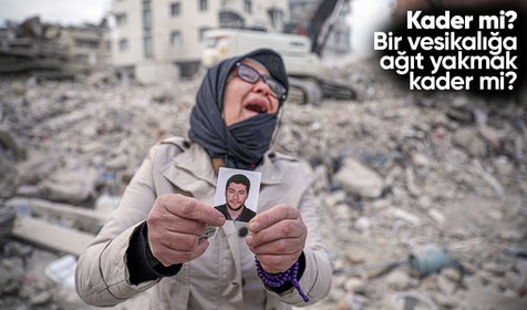 Hatay'da enkaz kaldırma çalışmaları başladı! Bir kadın yakınının vesikalık fotoğrafını görünce feryat etti