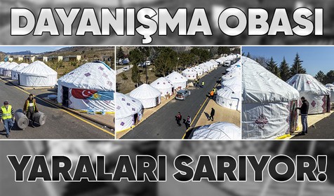 Kahramanmaraş'ta Dünya Etnospor Konfederasyonu tarafından oluşturulan Dayanışma Obası bugünden itibaren kullanıma açılıyor!