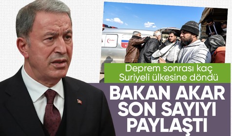 Milli Savunma Bakanı Hulusi Akar 'sınırlardan sığınmacı akını' iddialarını yalanladı!