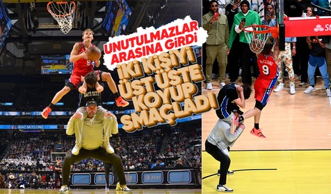 NBA All-Star'da smaç yarışmasını Mac McClung kazandı! İki kişinin üzerinden vurduğu smaç çok konuşuldu