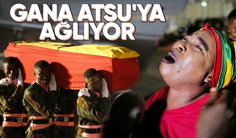 Christian Atsu'nun cenazesi ülkesi Gana'da gözyaşlarıyla karşılandı