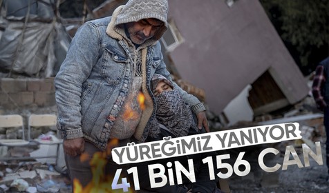 Kahramanmaraş merkezli depremlerde vefat sayısı 41 bin 156'ya yükseldi