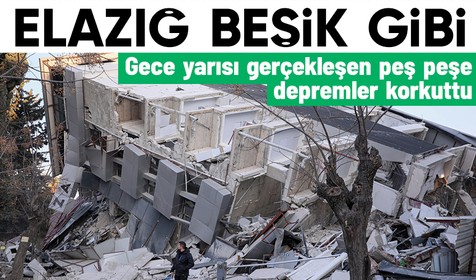 Kahramanmaraş merkezli depremlerin ardından artçılar devam ediyor: Elazığ'da 4.6 büyüklüğünde deprem