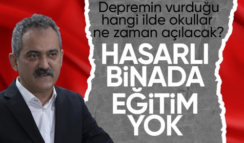 Son dakika: Milli Eğitim Bakanı Mahmut Özer deprem bölgesinde eğitime ilişkin konuştu