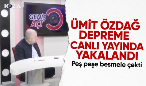 Zafer Partisi Genel Başkanı Ümit Özdağ depreme canlı yayında yakalandı