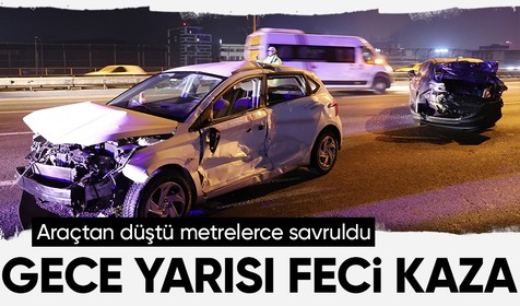Kağıthane'de seyir halindeki otomobilden yola düşen bir kişi hayatını kaybetti