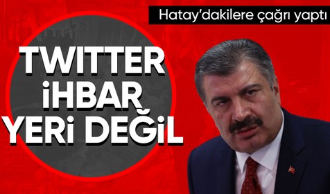 Sağlık Bakanı Fahrettin Koca sosyal medya hesabından duyurdu: İhbarların "ALO 112" hattına yapılması gerekli