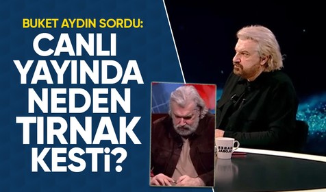 SONAR Genel Müdürü Hakan Bayrakçı, CNN Türk canlı yayınında tırnaklarını kesmesi ile ilgili Buket Aydın'a konuştu