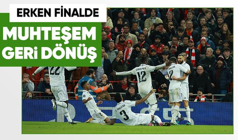 Real Madrid, Liverpool'a karşı geri döndü ve fark attı