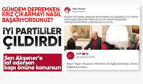 Son dakika haberleri...İYİ Parti Genel Başkanı Meral Akşener'in dosyaları elimde diyen Yaşar Okuyan Kemal Kılıçdaroğlu'yla fotoğraf paylaştı CHP'den kovuldu