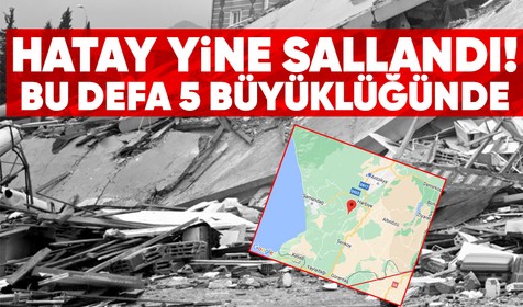 5 büyüklüğünde bir deprem meydana geldi!