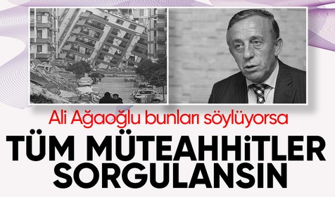 Depremlerin ardından çürük binalar sözleri yeniden gündem olan Ali Ağaoğlu konuştu: Kumu ithal mi edecektik? Malzeme buydu nerden bulacaktık?