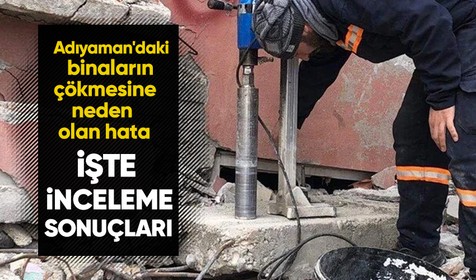 Kahramanmaraş merkezli depremlerde Adıyaman'da çöken binalarda inceleme yapıldı