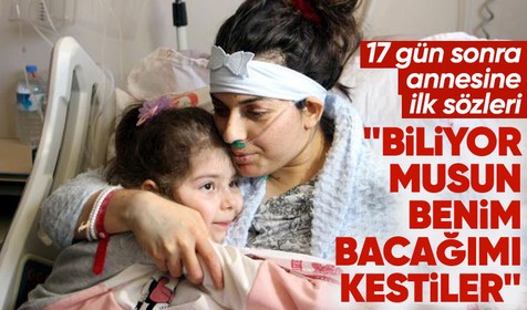 Depremzede anne ile hayatta kalan tek kızı hastanede kavuştu! Annesine ilk sözü kahretti: Bacağımı kestiler