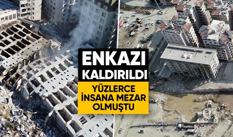 Hatay'da yüzlerce kişiye mezar olan 250 daireli Rönesans Rezidans'ın enkazı kaldırıldı