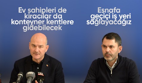 Son dakika! Bakan Soylu ve Kurum'dan deprem bölgesinde açıklamalar