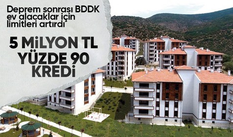 Son dakika ekonomi haberleri... BDDK, konutta kredi limitini artırdı: 5 milyon lira ve yüzde 90 kredi kullanımı
