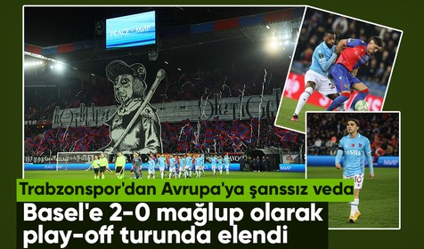 Trabzonspor, UEFA Avrupa Konferans Ligi'ne playoff turunda veda etti.