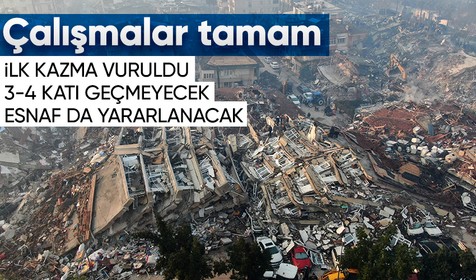 Kahramanmaraş depremin ardından enkazlar kaldırılırken yeni konutlar için de hazırlıklar tamamlandı