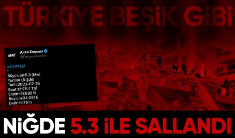 SON DAKİKA DEPREM: Niğde'de 5.3 şiddetinde deprem | SON DEPREMLER LİSTESİ