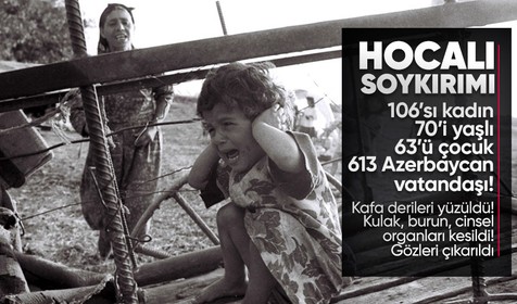 Azerbaycan'da Hocalı Soykırımı kurbanları anıldı! Ermeniler  106'sı kadın, 70'i yaşlı, 63'ü çocuk 613 Azerbaycan vatandaşını katletti
