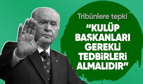 Bahçeli: Ülkemizin acılı günlerinde sporun siyasete alet edilmesini kınıyoruz