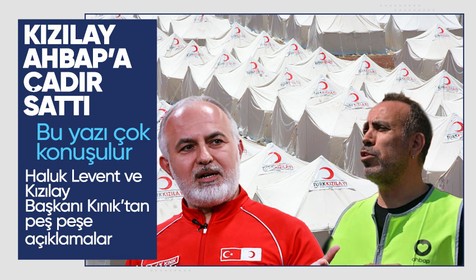 Kızılay'dan AHBAP'a 46 milyonluk çadır satışı: AHBAP'tan, Haluk Levent ve Kızılay'dan konuyla ilgili ilk açıklama geldi! İşte detaylar...