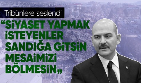 Son dakika! Bakan Soylu, Stadyumlardan yükselen "Hükümet istifa" tezahüratlarına tepki gösterdi: Mesaimizi bölmesinler yine de bölmek isterlerse biz böleriz
