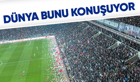Beşiktaş taraftarlarının Antalyaspor karşılaşmasında düzenlediği “Bu oyuncak sana arkadaşım” kampanyası dünya basınında yer buldu