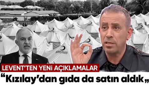 Haluk Levent: Kızılay’dan sadece çadır değil gıda da satın aldık