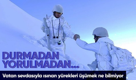 Mehmetçik terörle mücadelede durmadan yorulmadan...