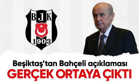 Beşiktaş'tan MHP Genel Başkanı Devlet Bahçeli'nin kulüp üyeliğinden istifasının ardından çıkan haberlerle ilgili açıklama