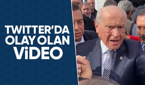MHP Genel Başkanı Bahçeli'nin deprem bölgesi Elbistan'da çekilen videosu Twitter'da olay oldu